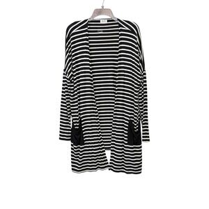 Texas True Threads Striped Cardigan black/white size medium